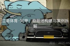 江南体育·阿甲：稳胆池构建与案例拆解