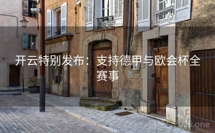 开云特别发布：支持德甲与欧会杯全赛事