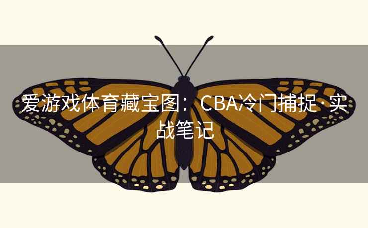 爱游戏体育藏宝图：CBA冷门捕捉·实战笔记